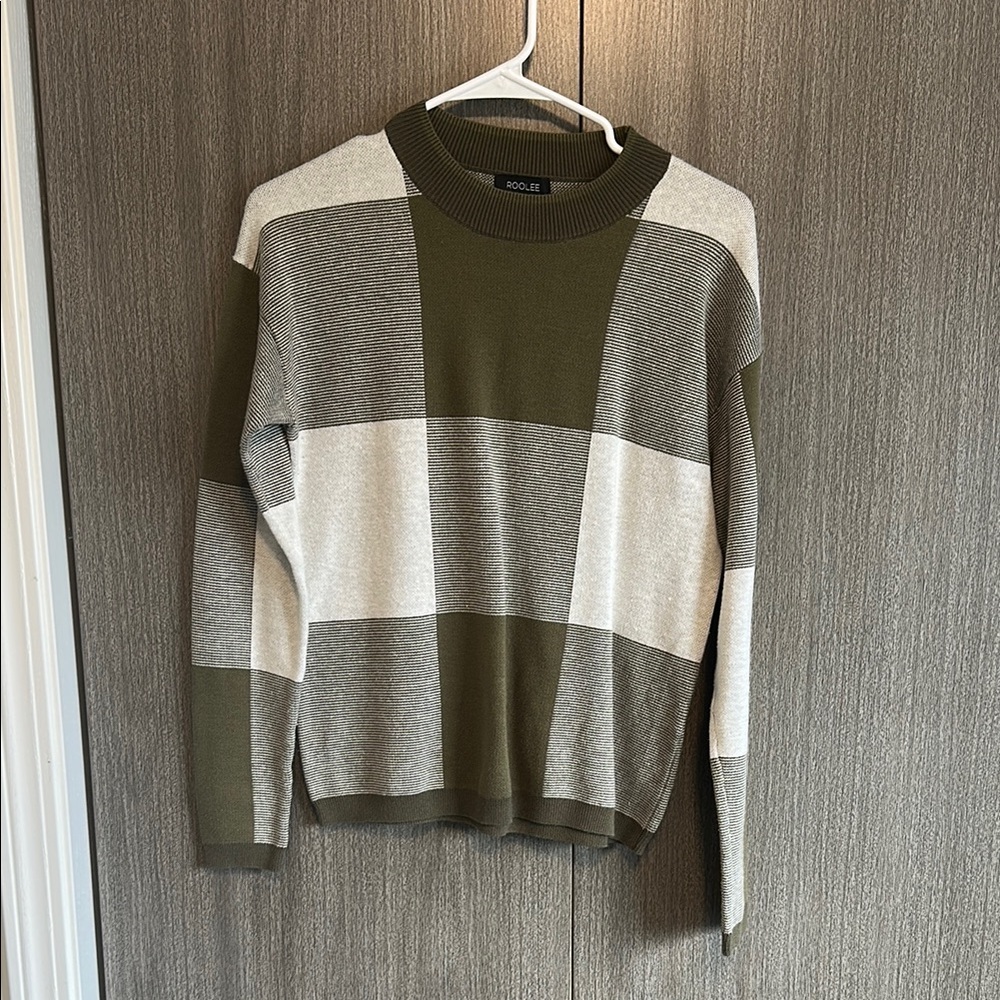 ROOLEE | green plaid sweater